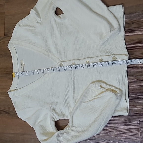 madewell‎ Wild Fable Cream Button-Up Cardigan used good condition. - Picture 7 of 12